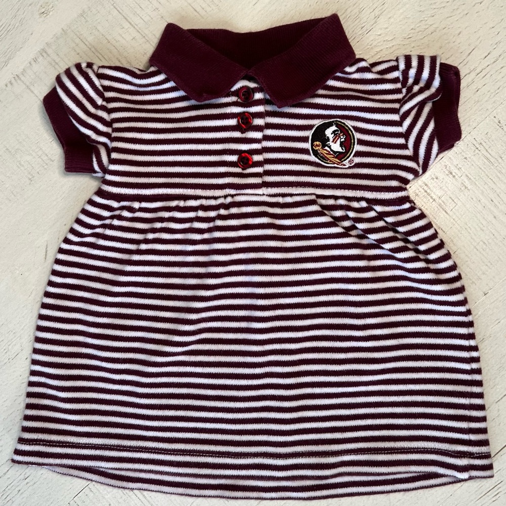 FSU Baby Girl Striped Dress